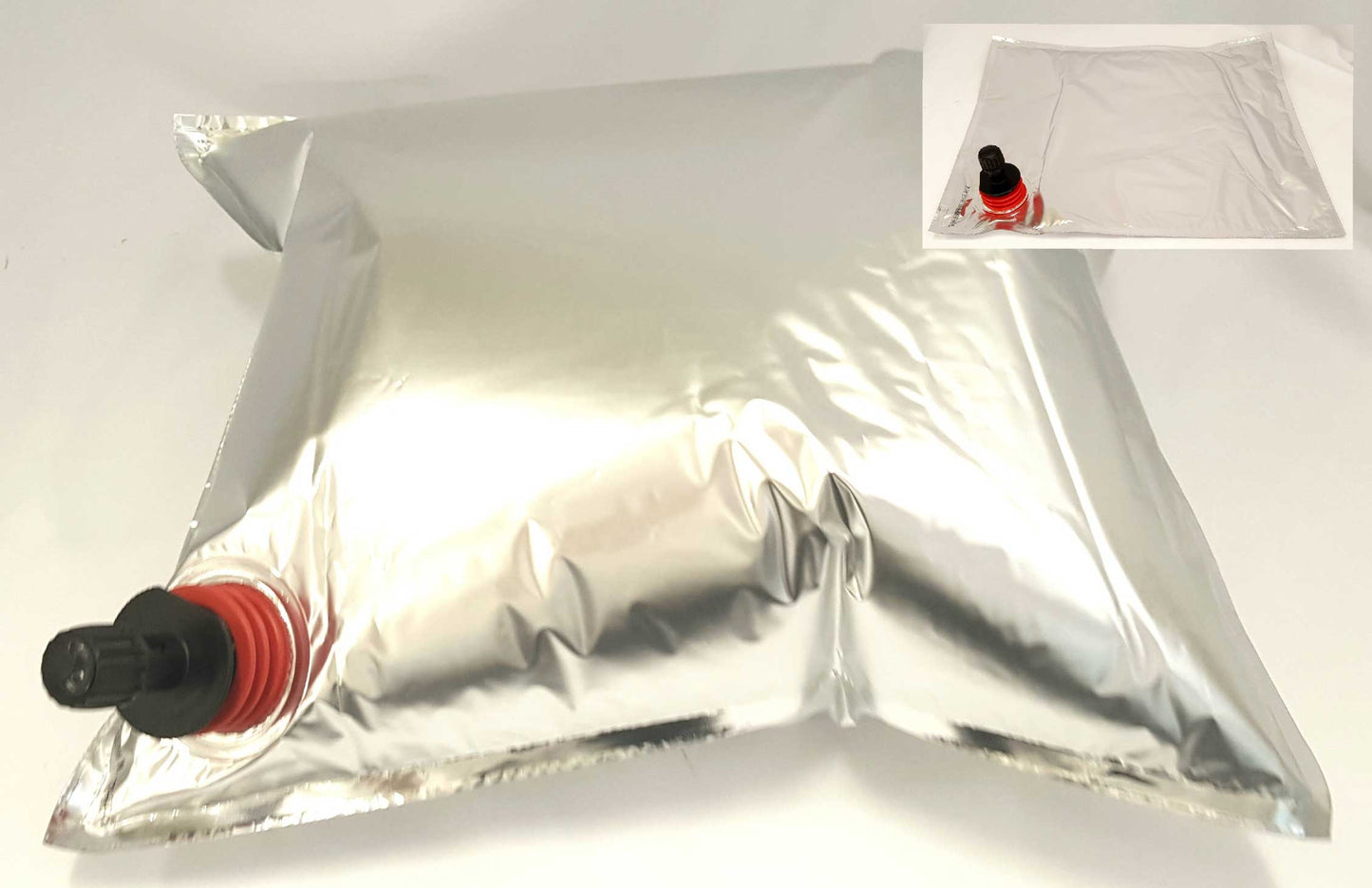 5 LITRE FOIL Liquid Storage BAG (Papsak) - WITH Outlet (5L)