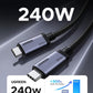 Ugreen USB4 Gen4 240W USB-C to USB-C Cable (Black) - alternate product view 3