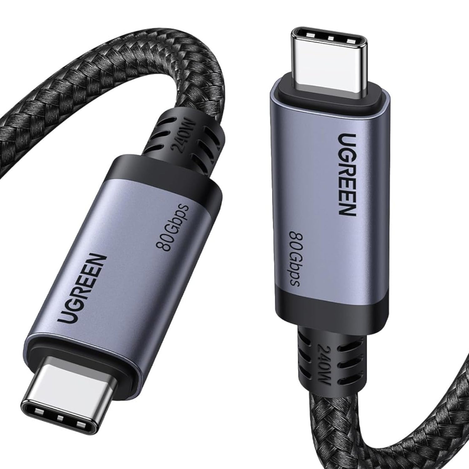 Ugreen USB4 Gen4 240W USB-C to USB-C Cable (Black)
