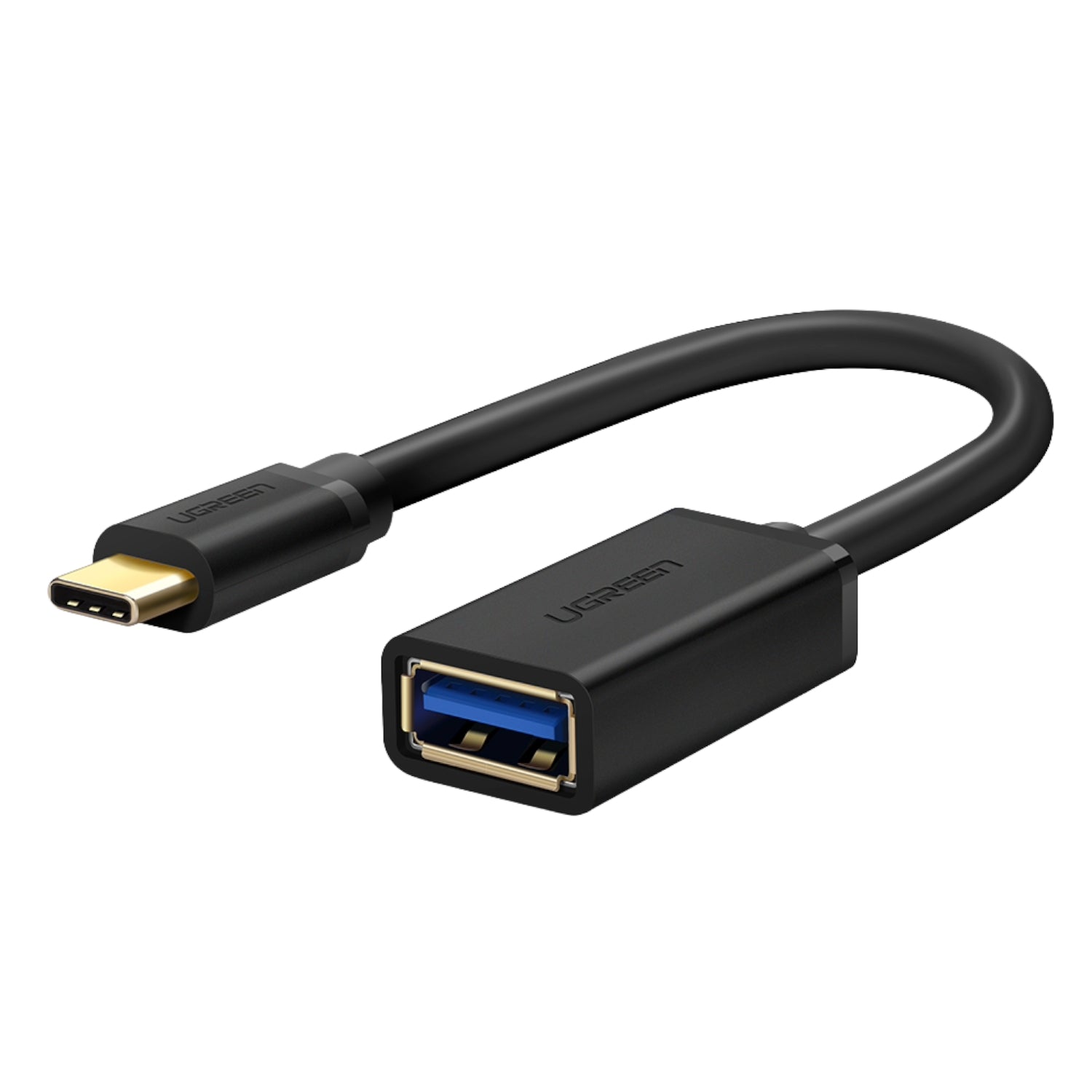 Ugreen Type-C to USB-A Adapter (Male to Female, 15cm)– Black - alternate product view 2