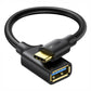 Ugreen Type-C to USB-A Adapter (Male to Female, 15cm)– Black