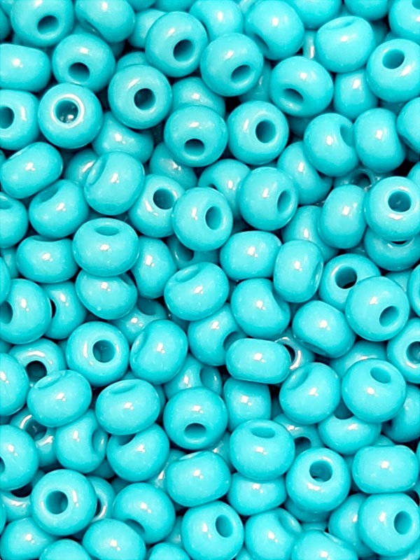 GLASS CZECH BEADS LOOSE - Turquoise - SIZE 8/0 - 1/4KGM (63030 - 8L)