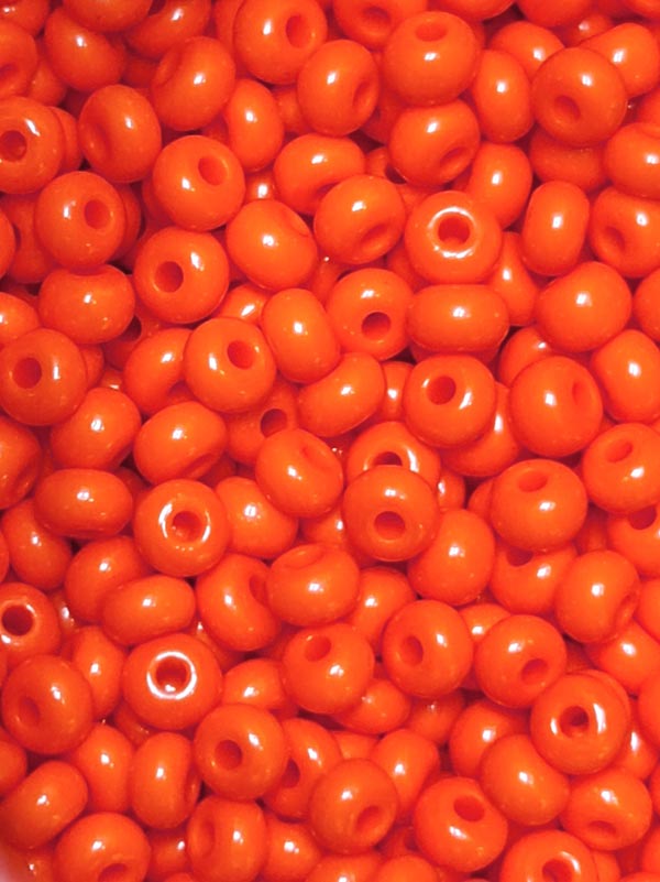 GLASS CZECH BEADS LOOSE - Orange - SIZE 8/0 - 1/4KGM (93140 - 8L)