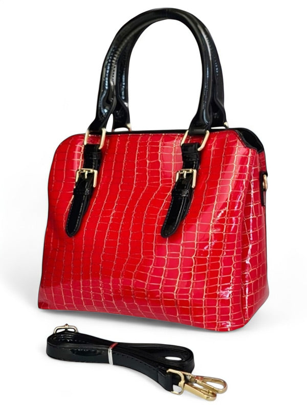 Ladies BAG - RED ±25×30×12 Cm