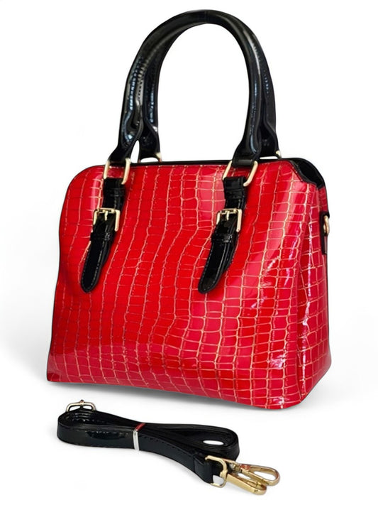 Ladies BAG - RED ±25×30×12 Cm