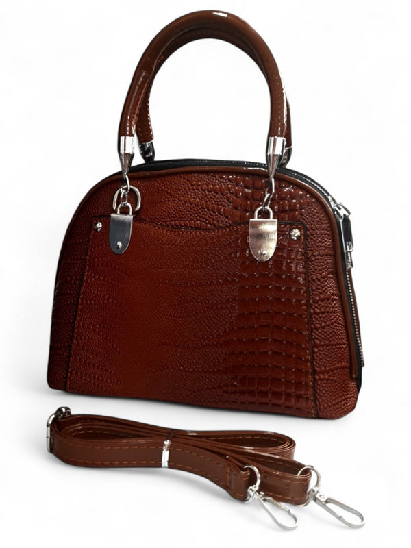 Ladies BAG - DARK BROWN ±20×25×12 Cm