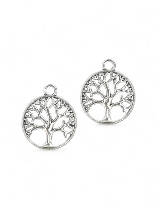 METAL CHARM - TREE ±23×20 Mm ±40-Piece