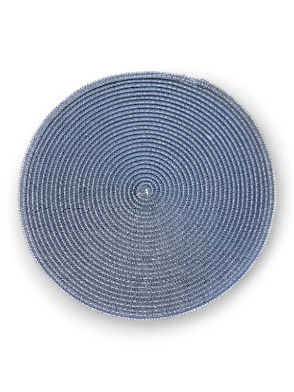 TABLE Placemat WOVEN - ROUND - NAVY BLUE - 36 Cm