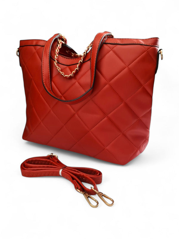 Ladies BAG - BURNT Orange ±30×42×11.5 Cm