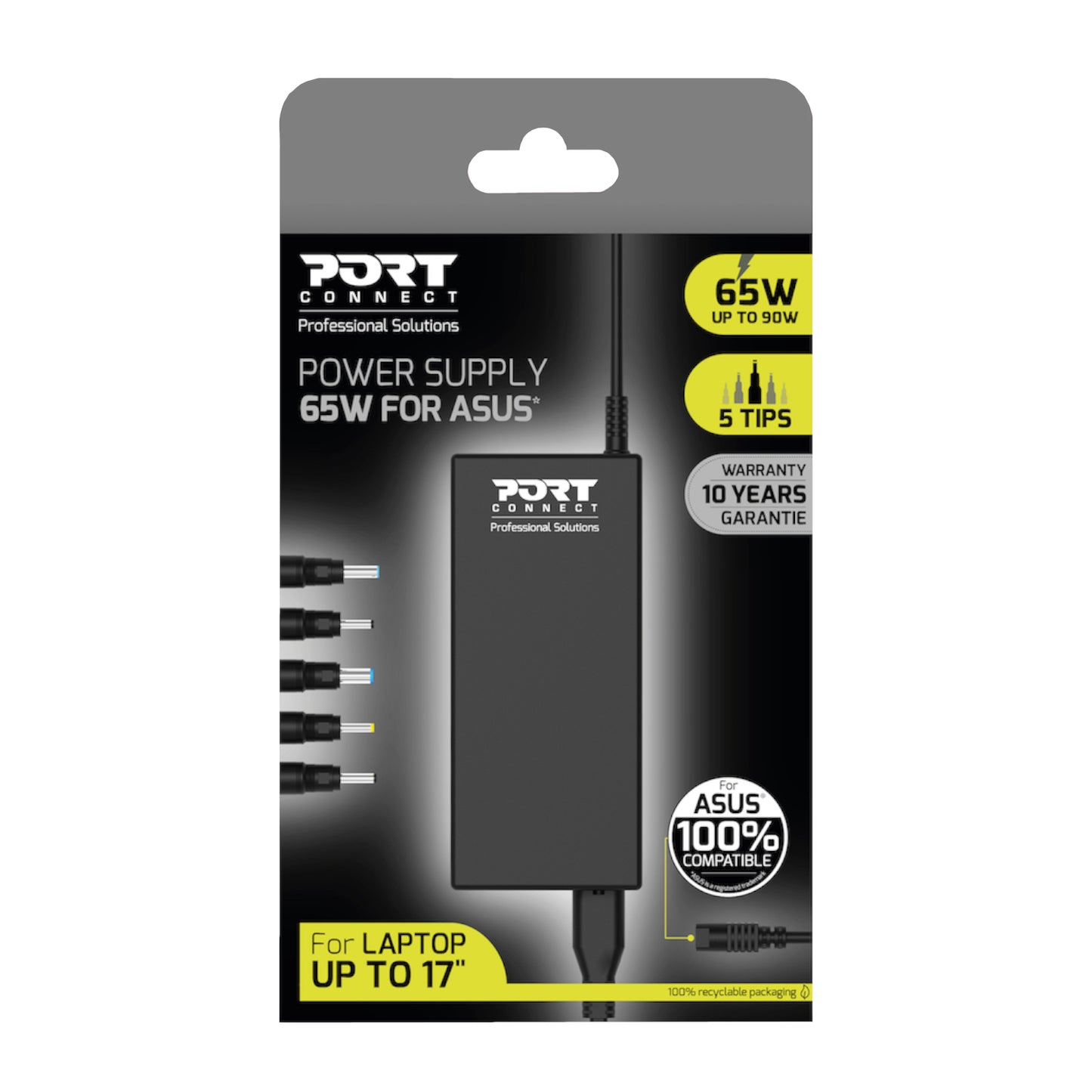 Port Connect 65W Notebook Adapter Asus - alternate product view 4