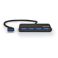 Port USB3.0 to 4 x USB3.0 5Gbps 4 Port Hub - Black - alternate product view 4