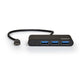 Port USB Type-C to 3 x USB3.0 and 1 x Type-C PD 30cm 4 Port Hub - Black - alternate product view 2