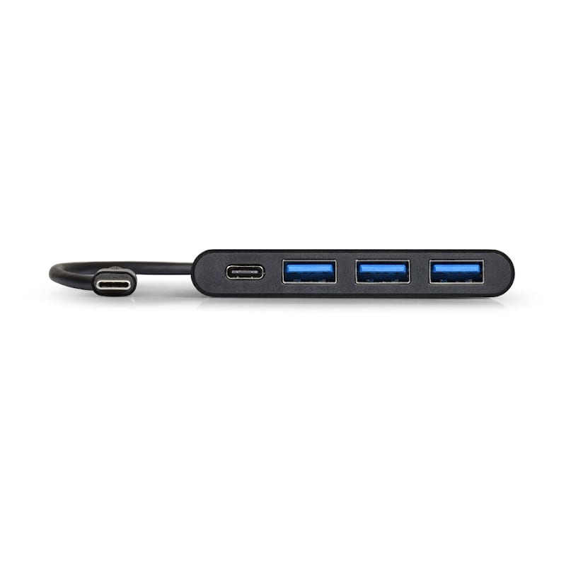 Port USB Type-C to 3 x USB3.0 and 1 x Type-C PD 30cm 4 Port Hub - Black - alternate product view 3