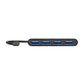 Port USB Type-C to 4 x USB3.0 5Gbps 30cm 4 Port Hub - Black - alternate product view 4