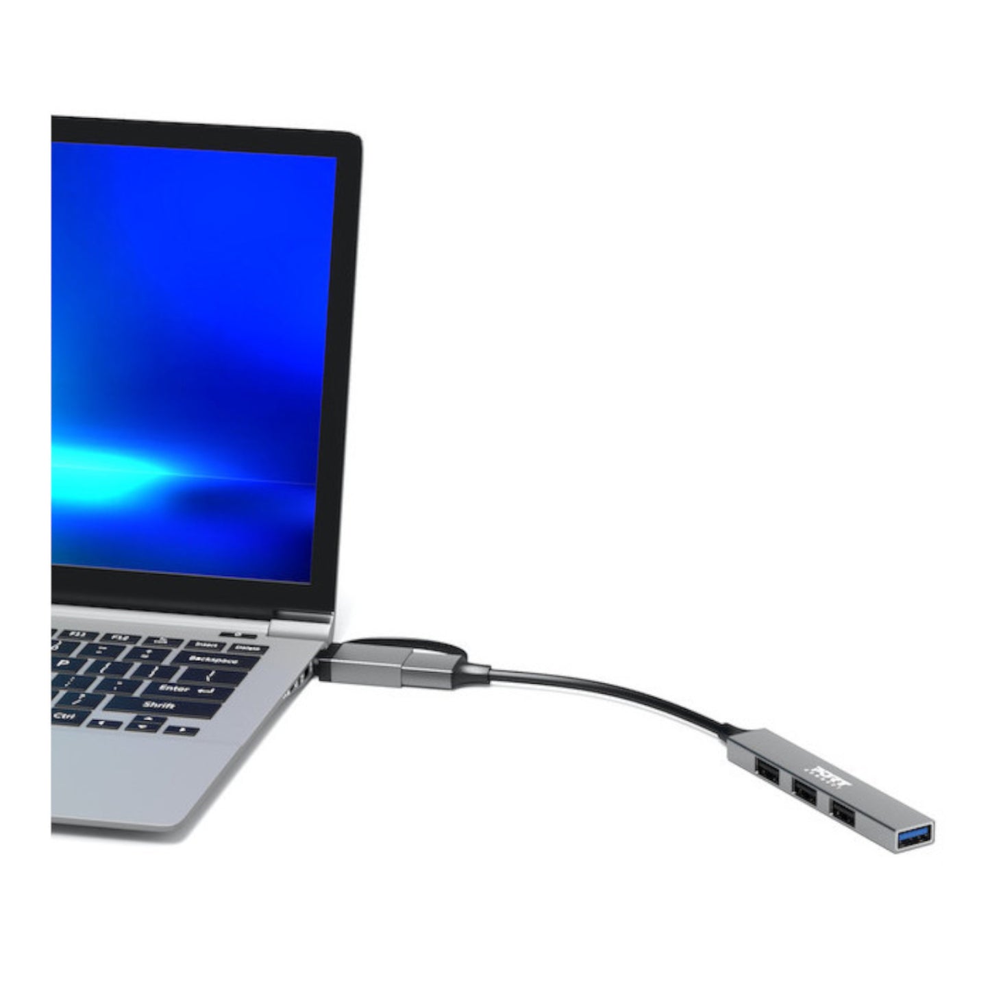 Port Connect USB Type-C to 4-port USB-A 3.0/2.0 Hub - alternate product view 4