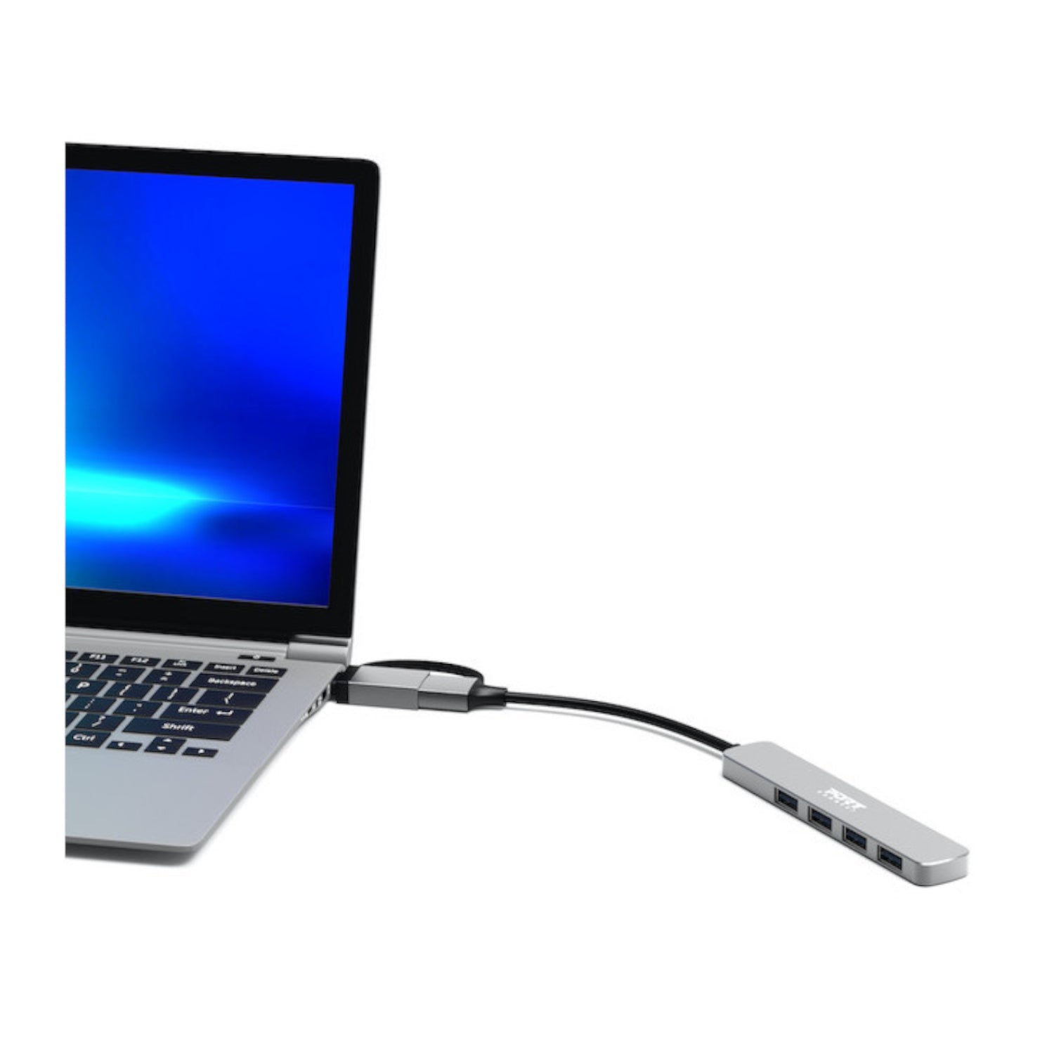 Port Connect USB Type-C to 4-port USB-A 3.0 Hub - alternate product view 4