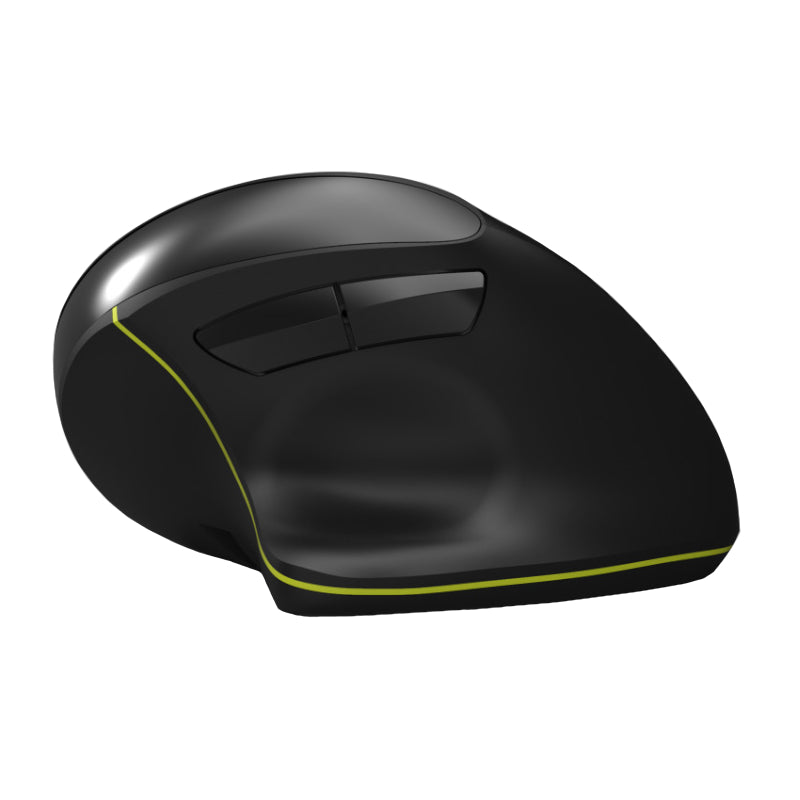 Port Connect Wireless Rechargeable Ergonoc Mouse Bluetooth - Black - alternate product view 5