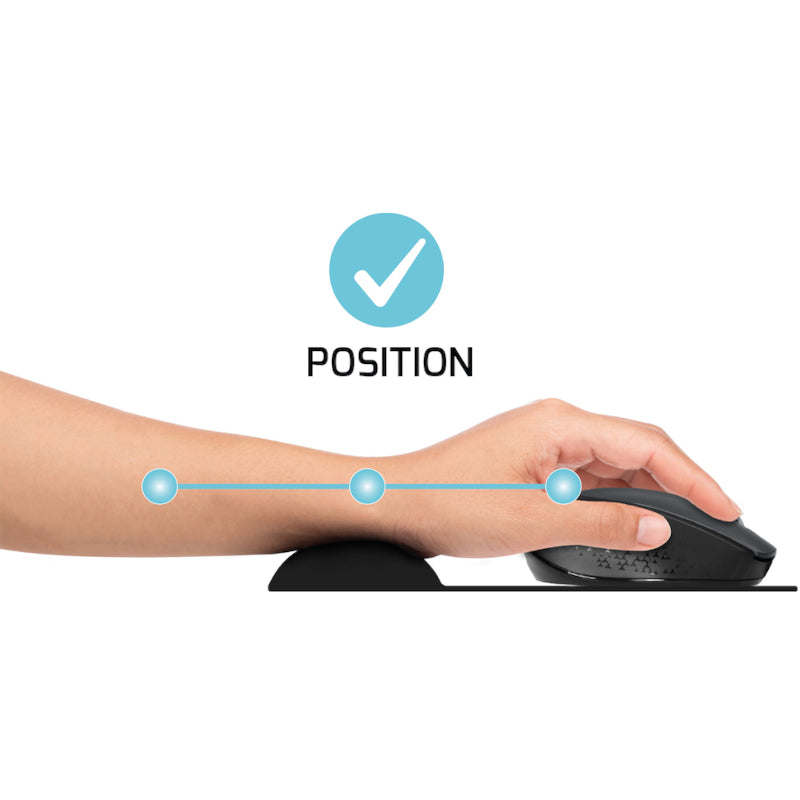 Port Ergonomic Gel Mouse Pad - Black - alternate product view 4