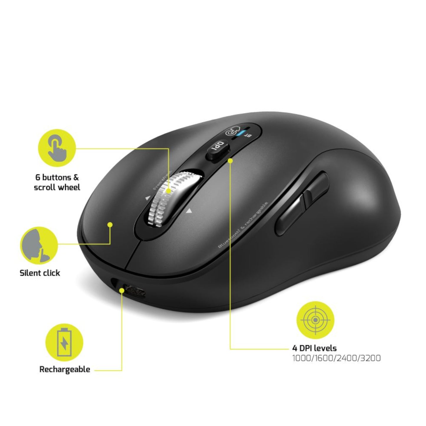 Port Connect Bluetooth® Rechargeable Expert Mouse - alternate product view 6