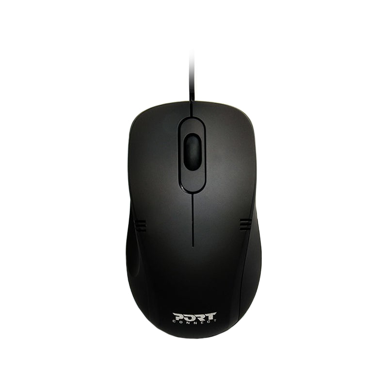 Port Design COMBO Wired Mouse + Keyboard - Black - alternate product view 2