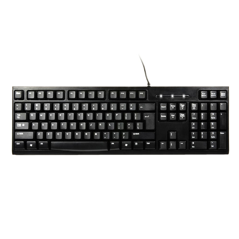 Port Design COMBO Wired Mouse + Keyboard - Black - alternate product view 3