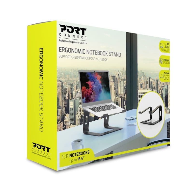 Port Connect Ergonomic 10-15.6" Aluminium Notebook Stand - alternate product view 6