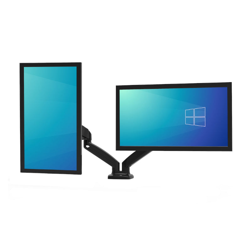Port Monitor Arm VESA Dual Screen - Black - alternate product view 4
