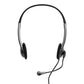Port Stereo Headset with Mic with 1.2m Cable / 1 x 3.5mm / Volume Controller - Black - alternate product view 2