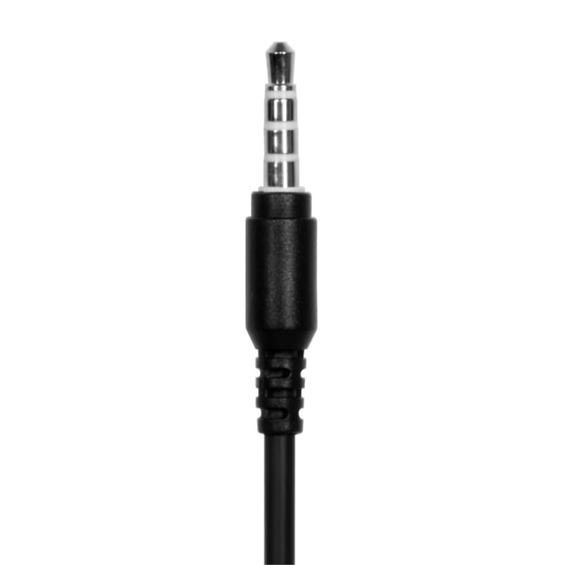 Port Stereo Headset with Mic with 1.2m Cable / 1 x 3.5mm / Volume Controller - Black - alternate product view 4