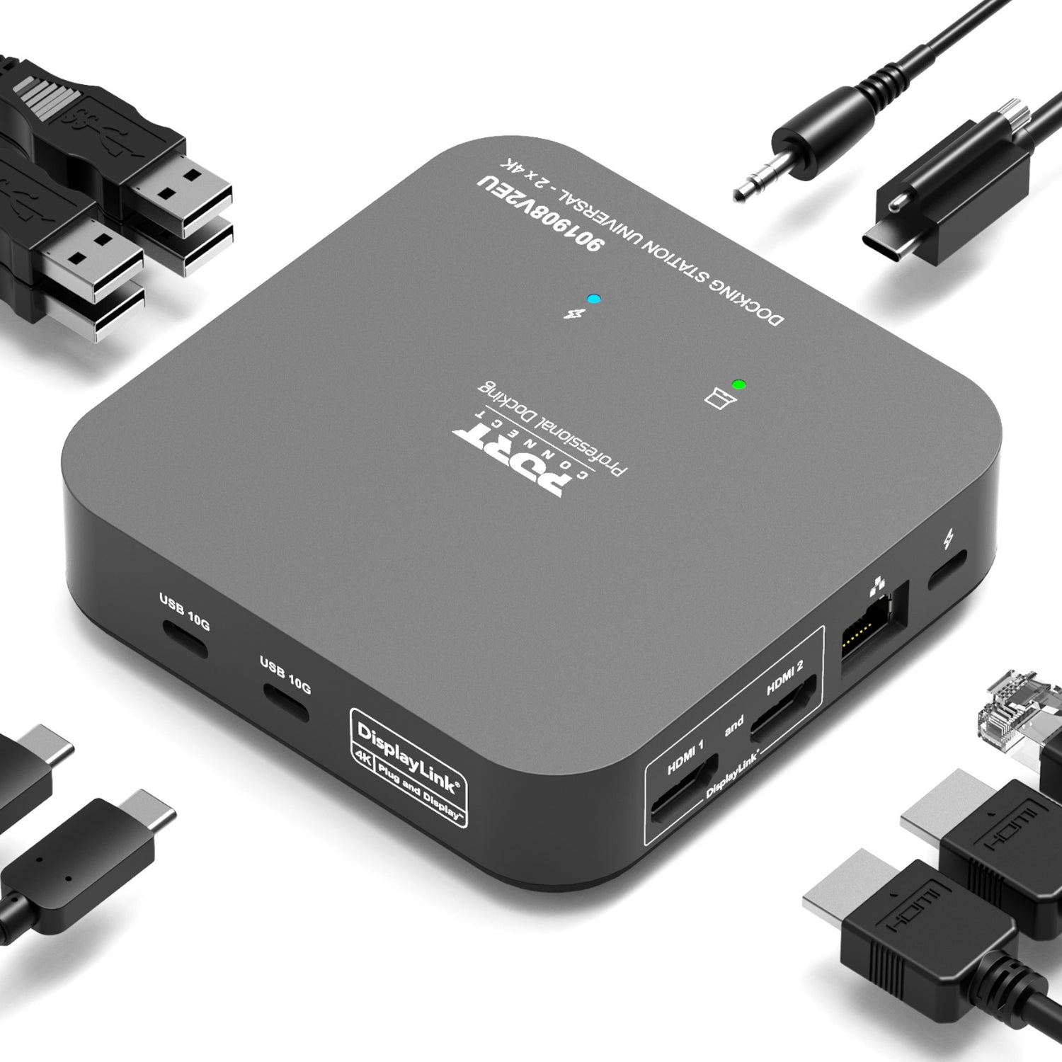 Port Connect Multi-port USB Type-C 2x4K Office Docking Station - alternate product view 4