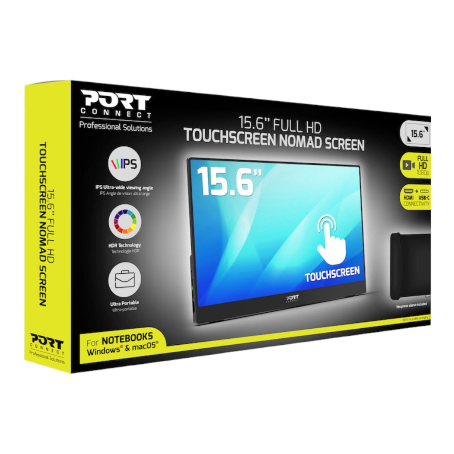 Port Connect 15.6" FHD Touchscreen Portable Monitor - alternate product view 6