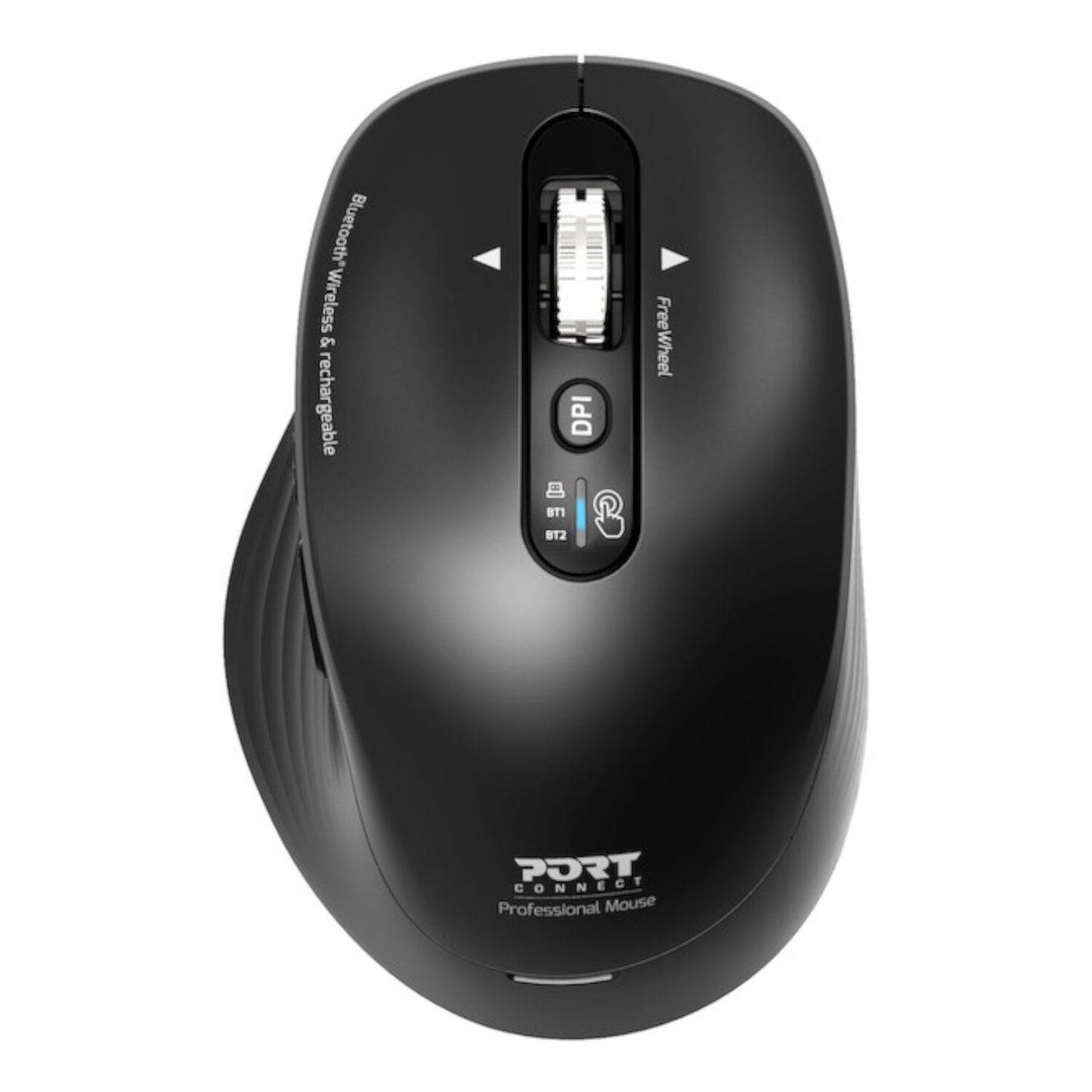 Port Connect Business 2.4GHz Rechargeable Bluetooth Wireless Mouse - Black - alternate product view 2