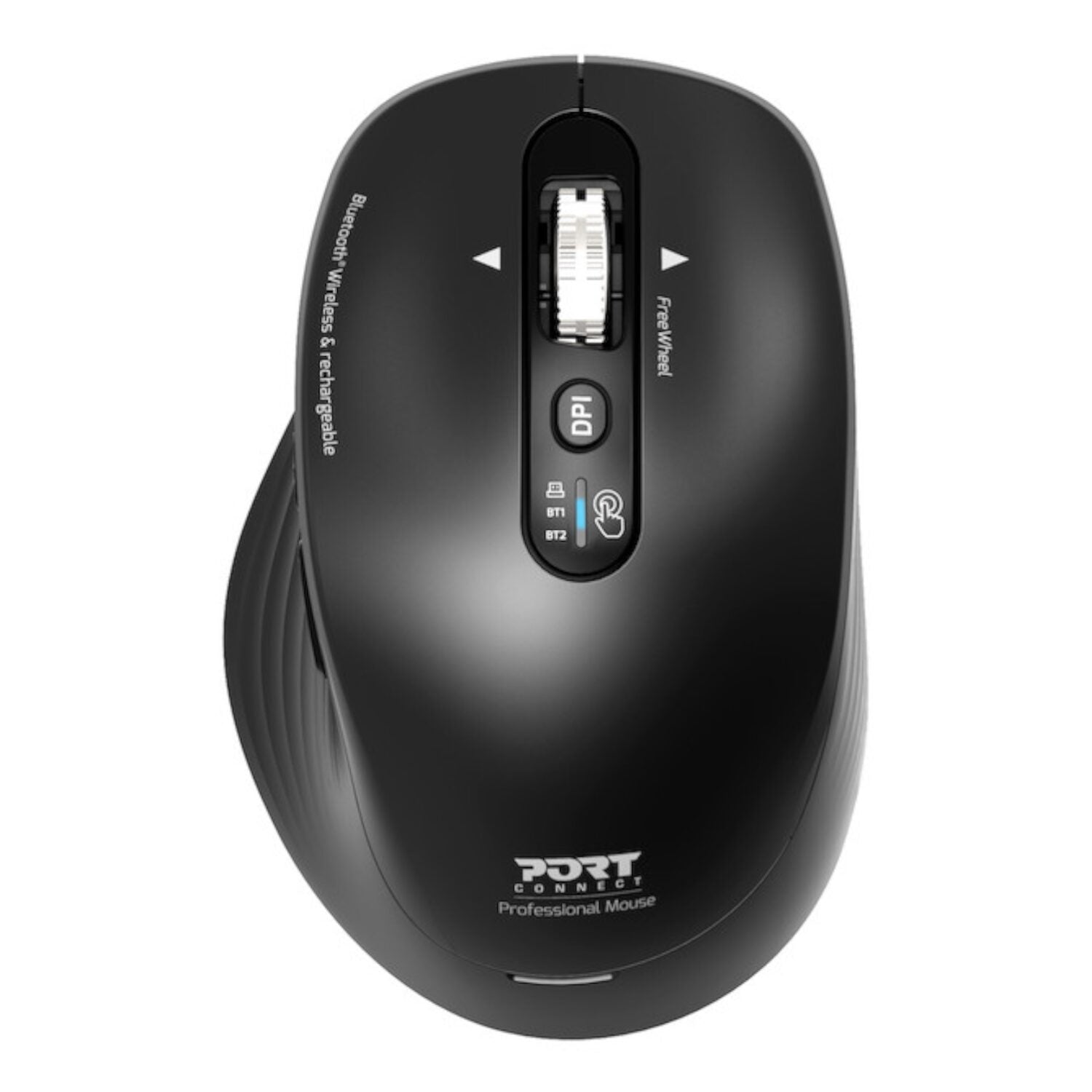 Port Connect Business 2.4GHz Rechargeable Bluetooth Wireless Mouse - Black - alternate product view 2