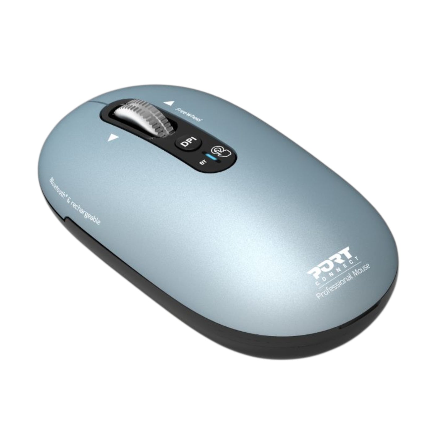 Port Connect PURE MAC Rechargeable Wireless and Bluetooth Mouse - Storm - alternate product view 2