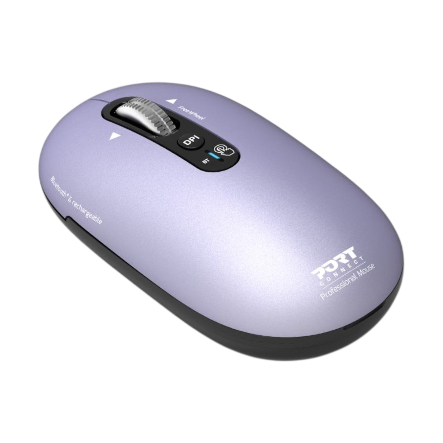 Port Connect PURE MAC Rechargeable Wireless and Bluetooth Mouse - Iris - alternate product view 2