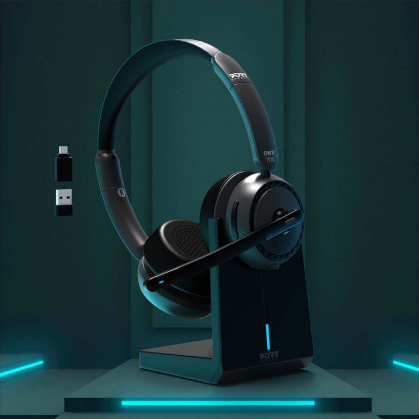 Port Connect ON’R 700 Bluetooth Wireless Headset with Noise Cancellation - alternate product view 8