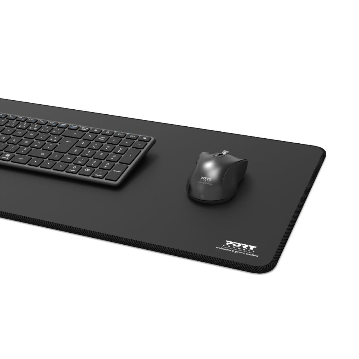 Port Connect Professional Desk Pad - Black (300 x 700mm) - alternate product view 4