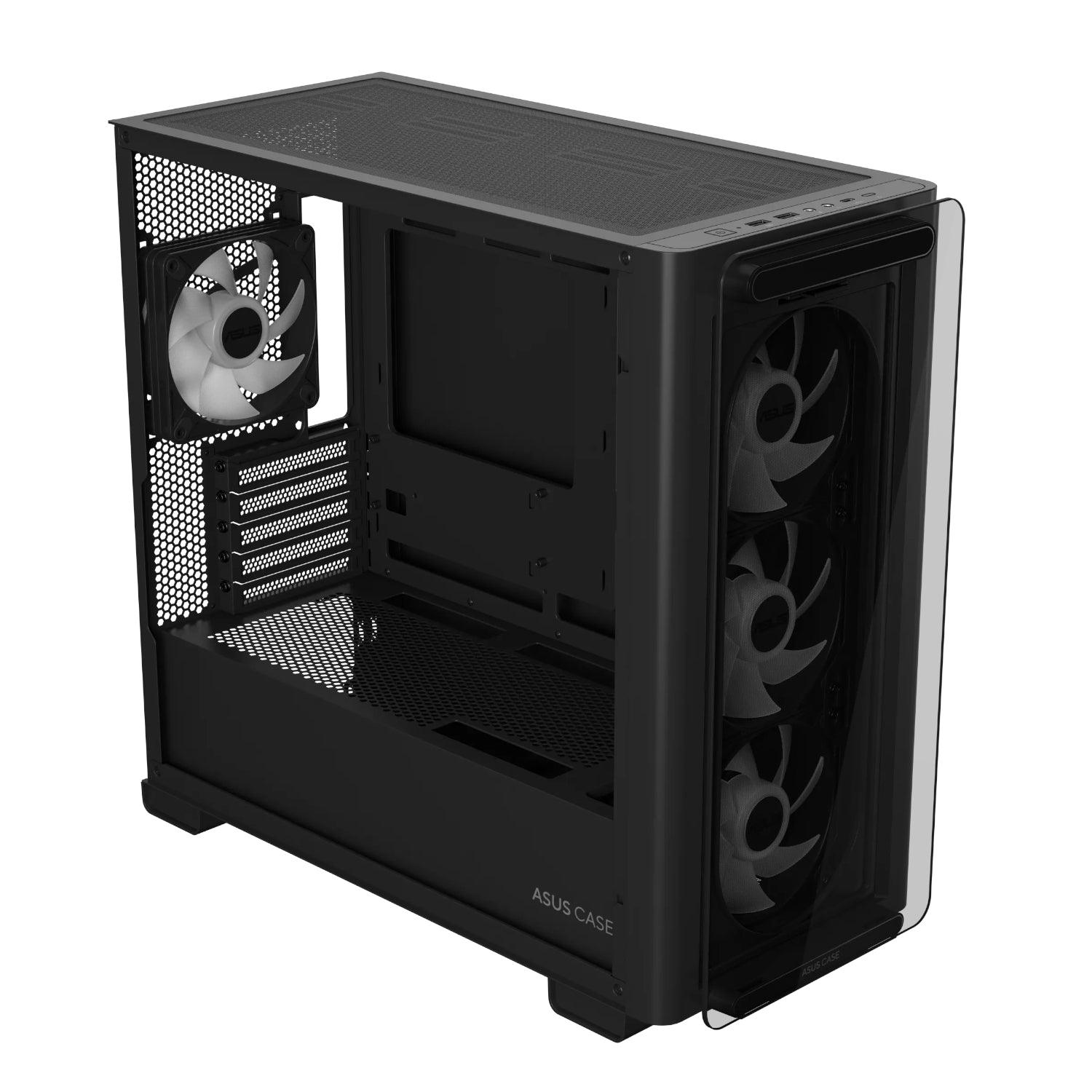 ASUS A23 PLUS ARGB Micro-ATX Gaming Chassis - Black - alternate product view 4