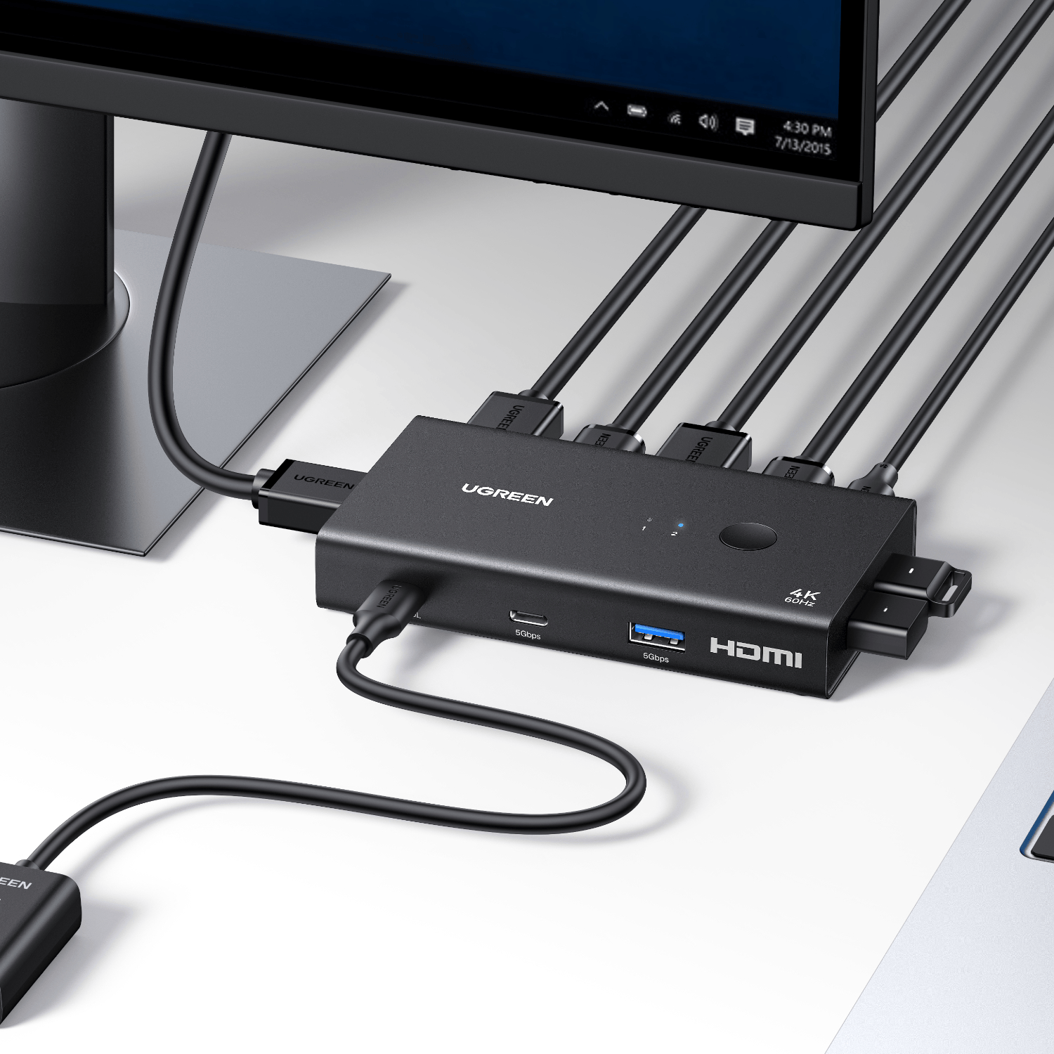 Ugreen HDMI 2.0 KVM Switch 2-In-1 Out - alternate product view 5