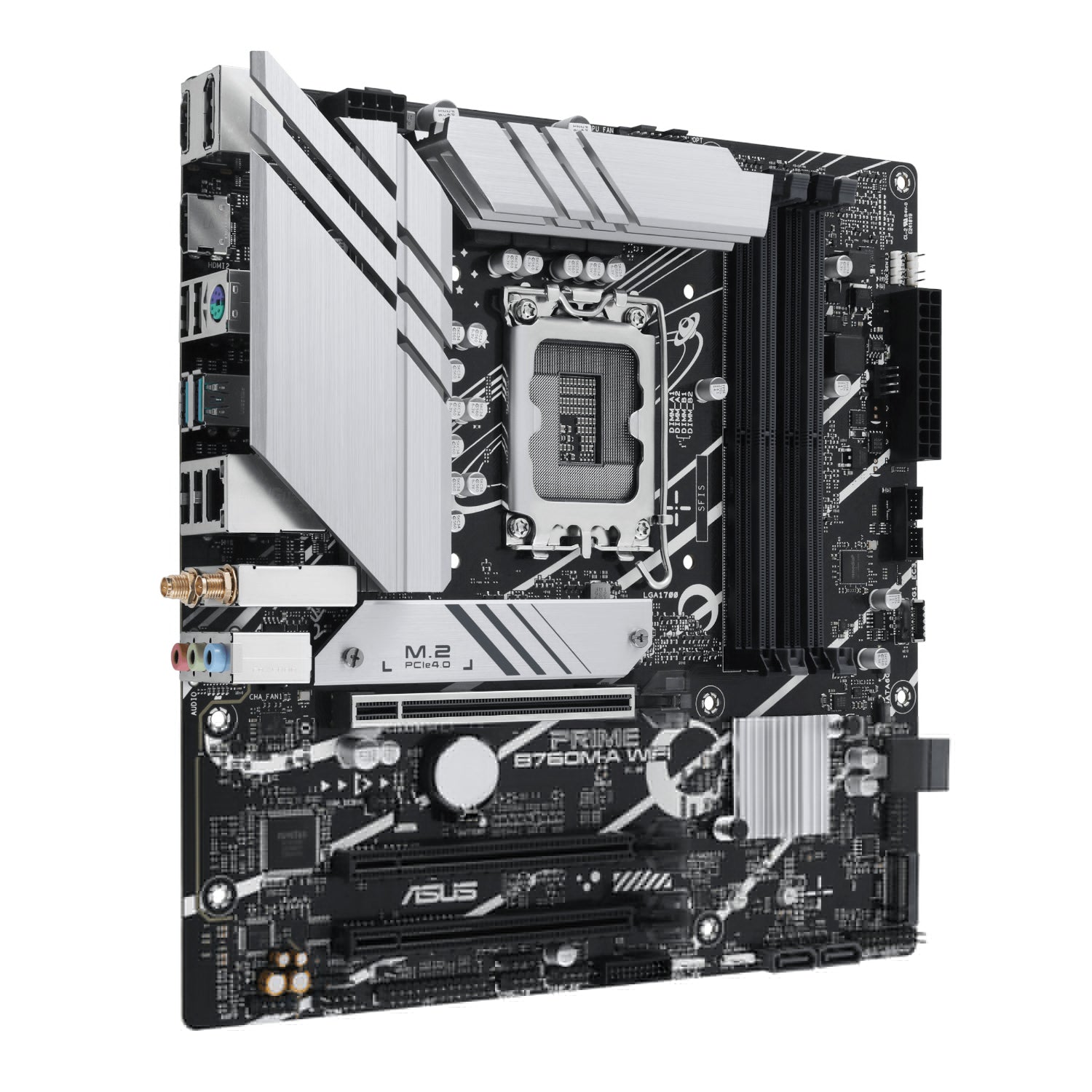 ASUS PRIME B760M-A WIFI LGA1700 and Asus Prime LC 240 ARGB Liquid CPU Cooler Bundle - alternate product view 2