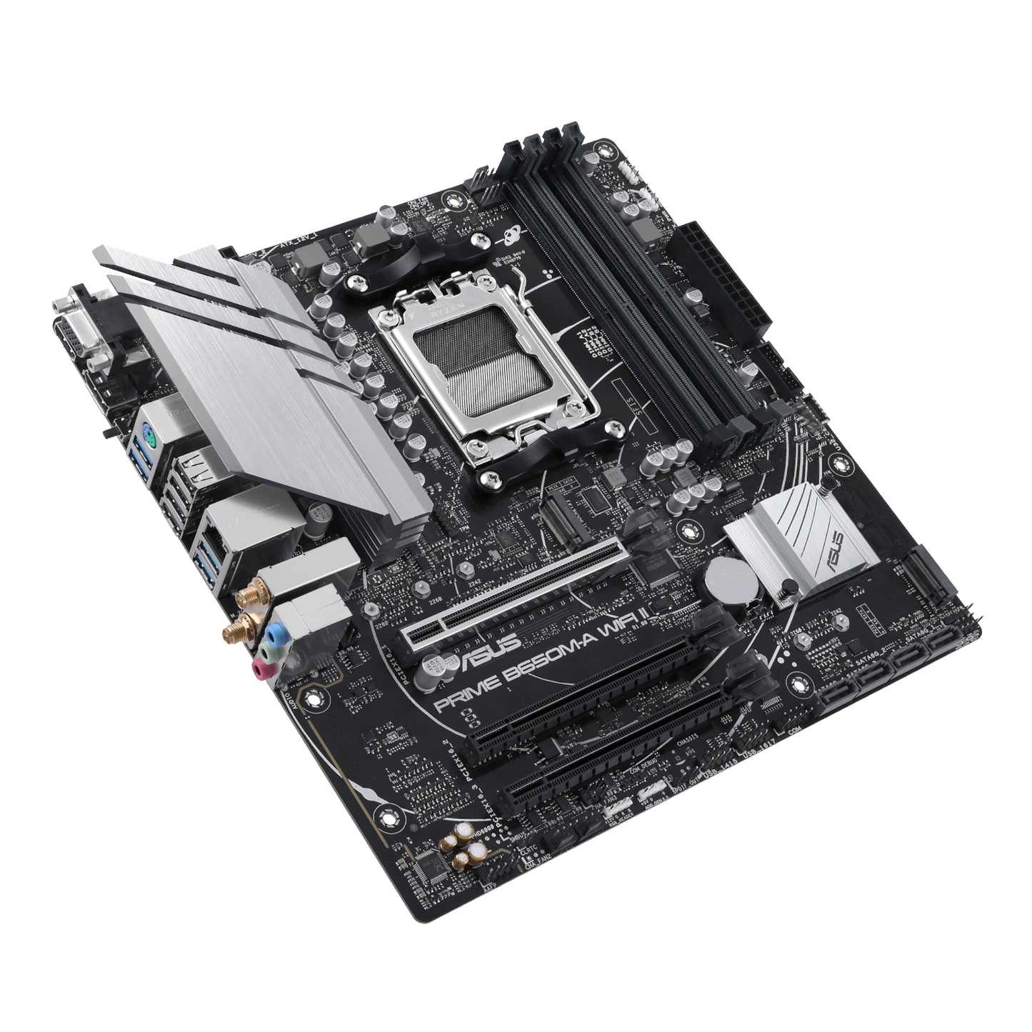 ASUS PRIME B650M-A WIFI II M-ATX Gaming Motherboard - alternate product view 4
