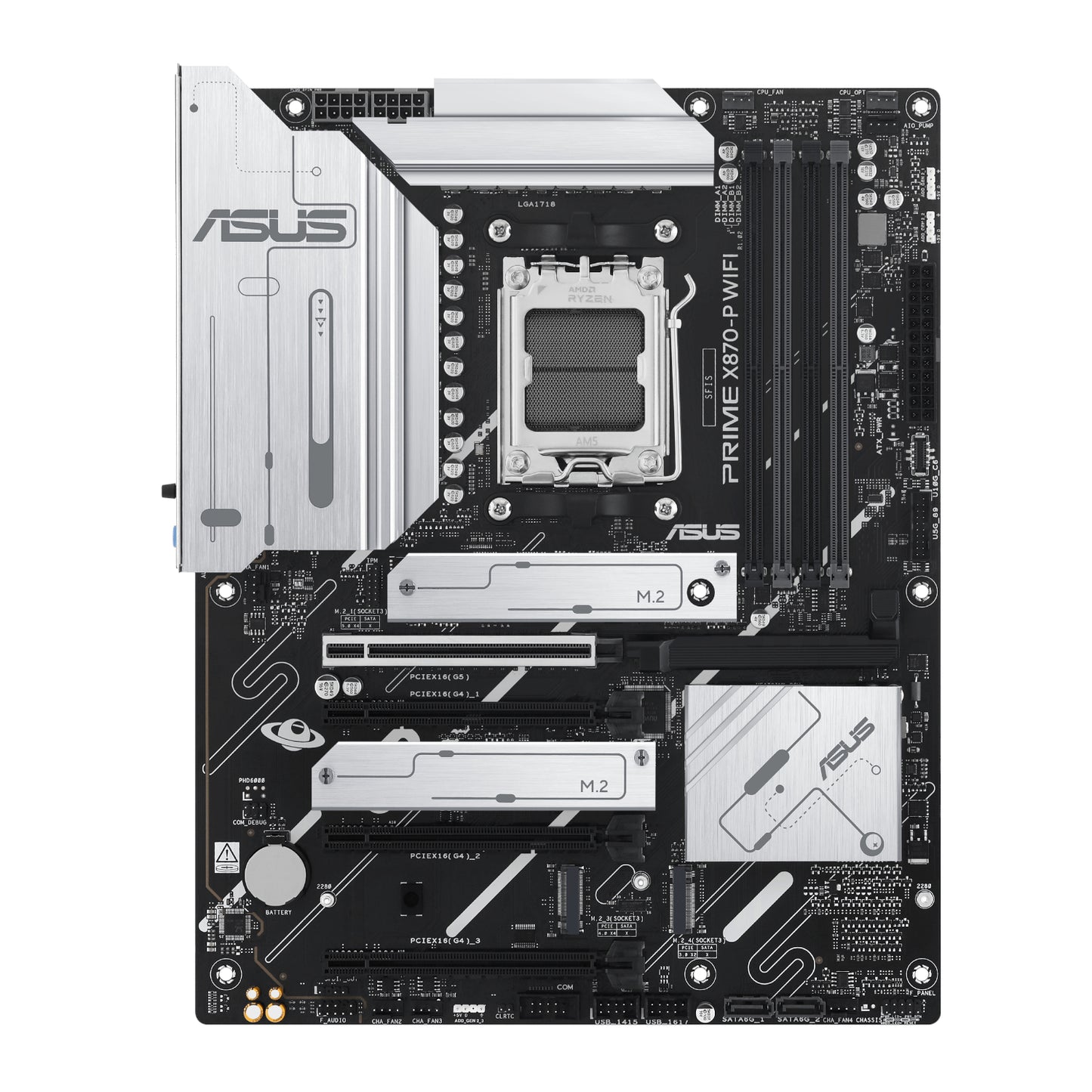 ASUS PRIME X870-P WIFI ATX Gaming Motherboard - alternate product view 2