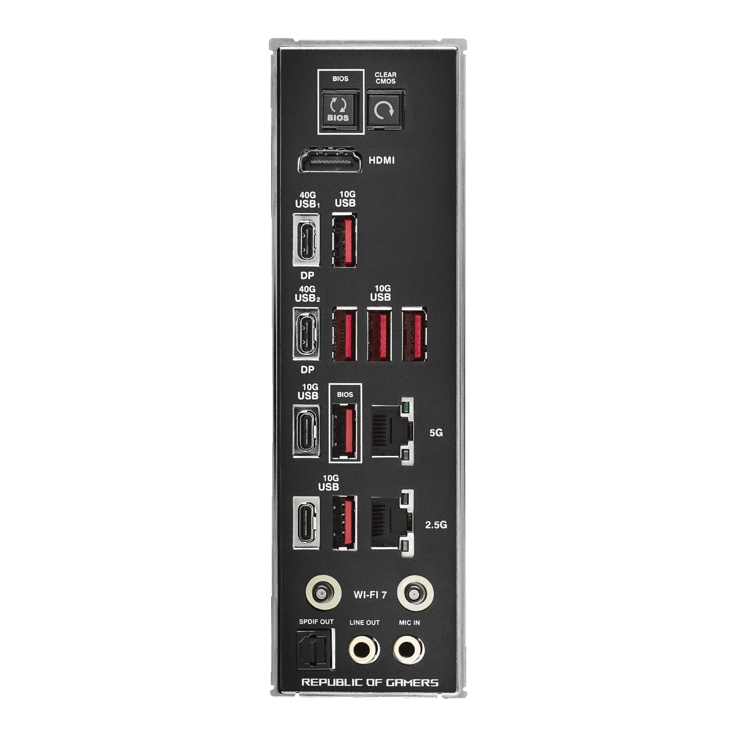 ASUS ROG Crosshair X870E HERO ATX Gaming Motherboard - alternate product view 5