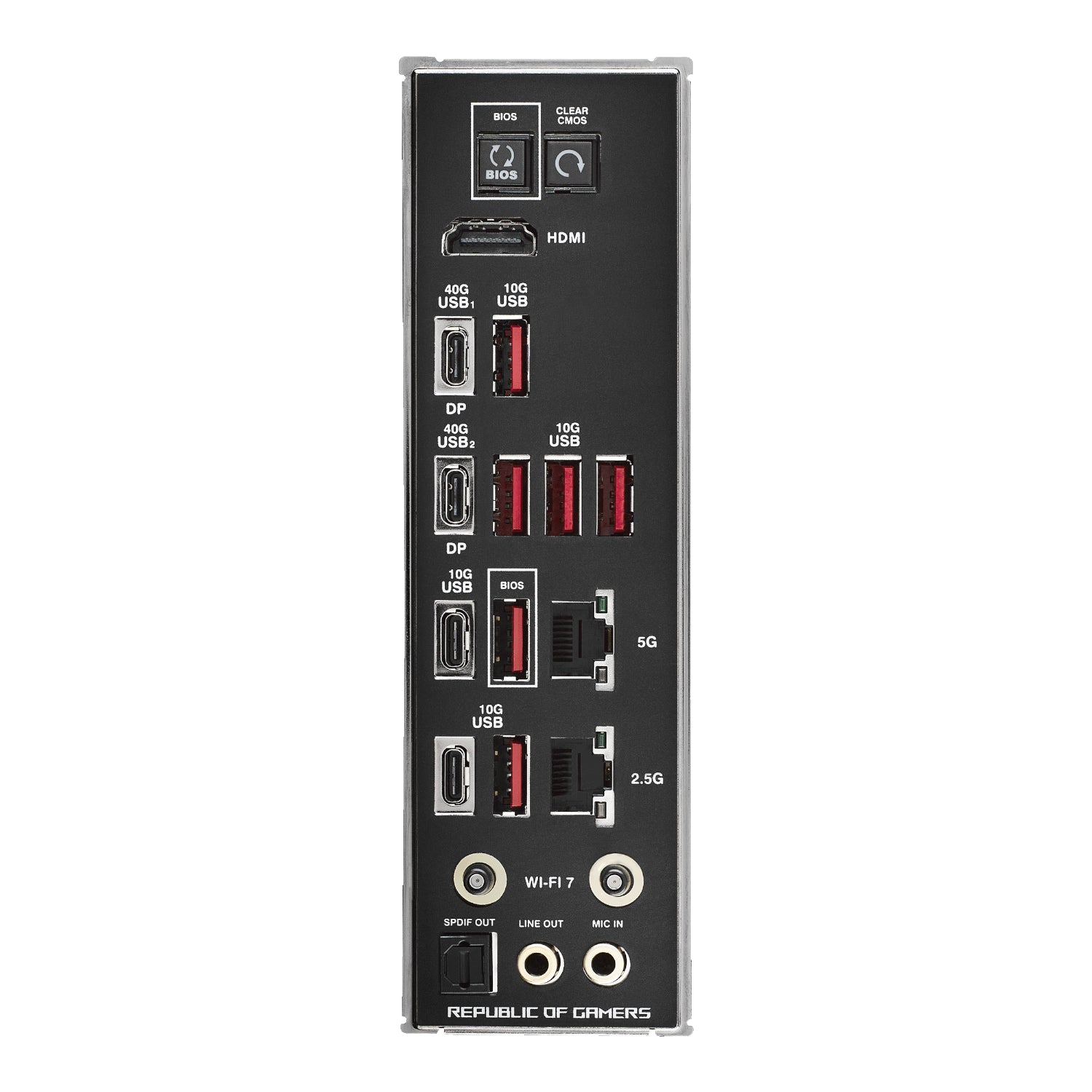 ASUS ROG Crosshair X870E HERO ATX Gaming Motherboard - alternate product view 5