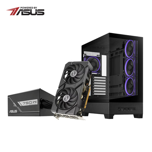ASUS UWM 2 Gaming Chassis/Graphics Card/Power Supply Combo (A31 PLUS - RX 7600 - PRIME 750W)