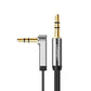 Ugreen AV119 Right-angled 3.5mm Flat Aux Cable 1.5m - Black/Silver - alternate product view 2