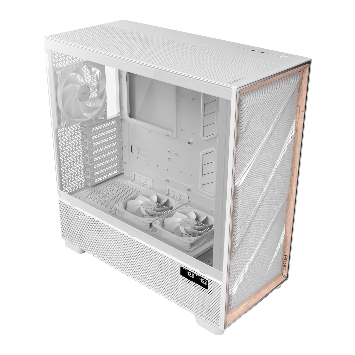 Antec FLUX PRO E-ATX Full Tower Gaming Chassis – White - alternate product view 5