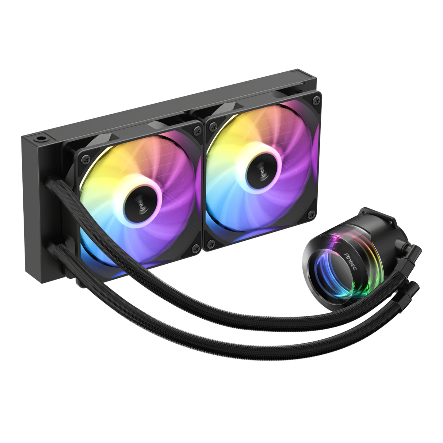 Antec VORTEX LUM 240 ARGB AIO CPU Liquid Cooler – Black - alternate product view 3