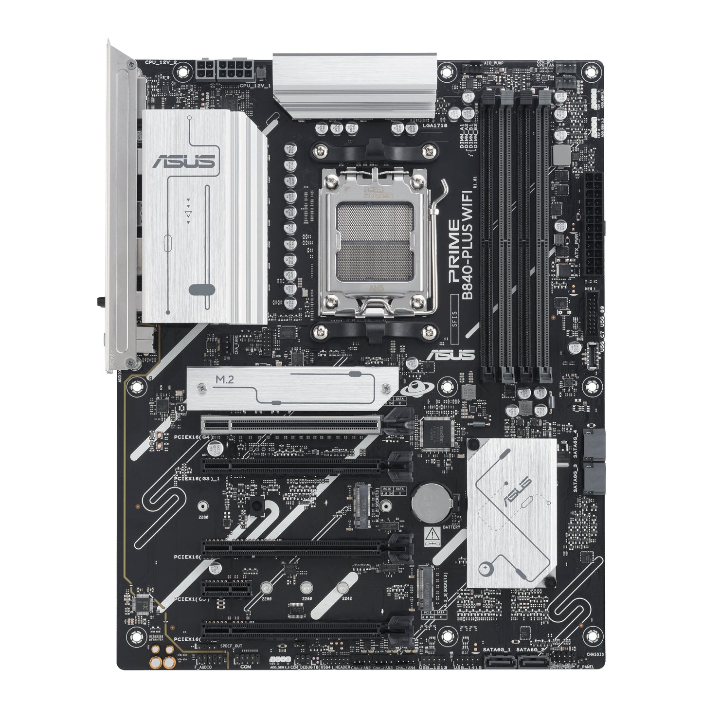 ASUS PRIME B840-PLUS WIFI AMD AM5 ATX Gaming Motherboard - alternate product view 2