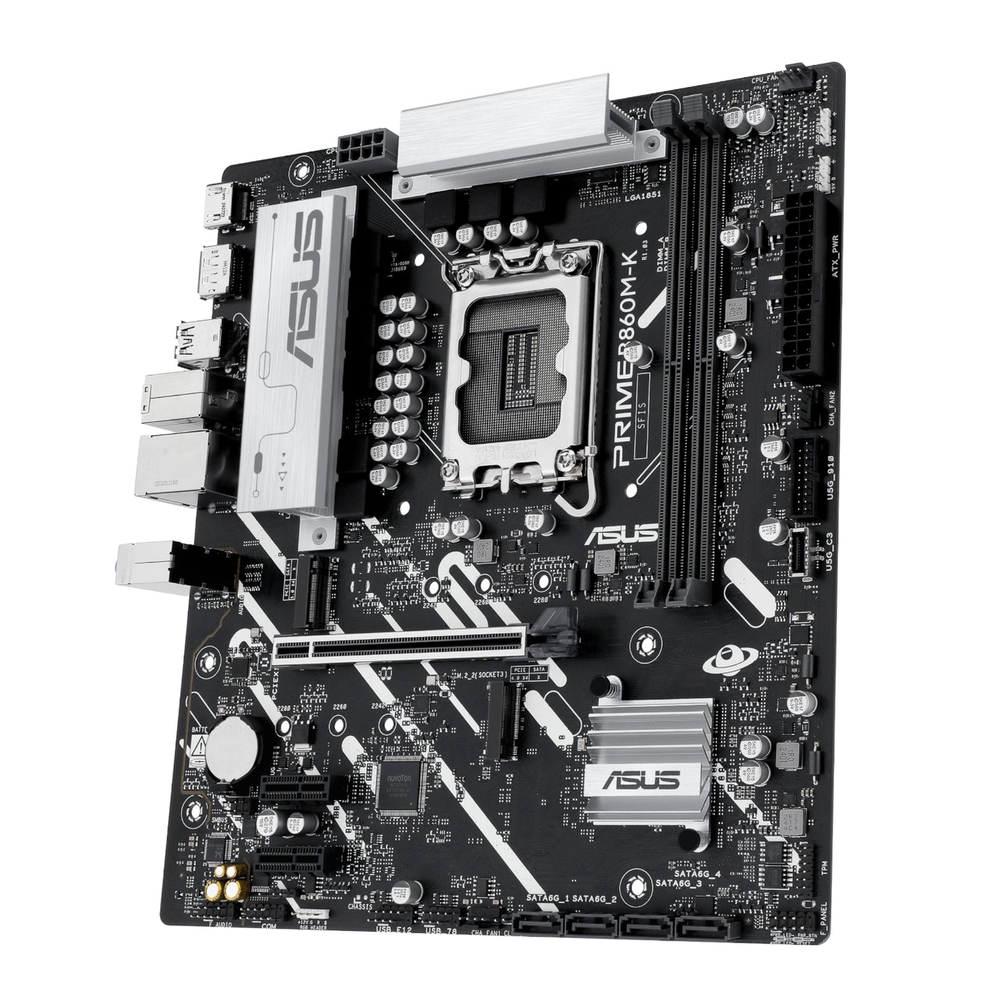 ASUS PRIME B860M-K Intel LGA1851 M-ATX Motherboard - alternate product view 3